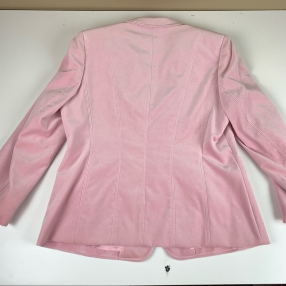 BASLER Horst Basler Fitted Pink Velvet Blazer - Picture 12 of 13